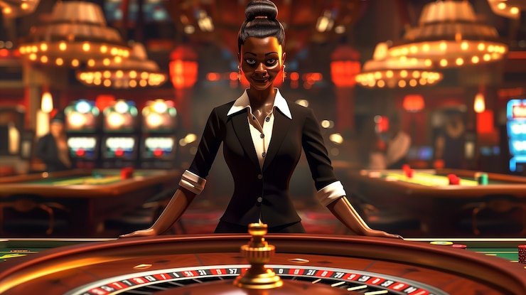 Live Kembang Kempis card game table with dealer, card display, and betting zones on mpobet